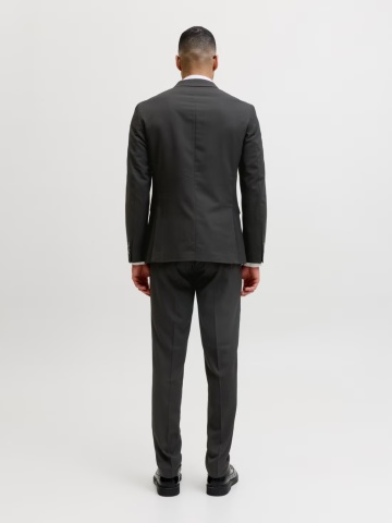 Jack & Jones Pantaloni costum barbati, JPRFRANCO, cu croiala Super Slim fit, Negru - Img 6