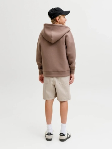 Jack & Jones Pantaloni scurti de blug baieti, cu talie medie, Relaxed fit, Bej - Img 5