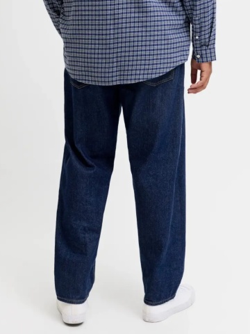 Jack & Jones Plus Blugi CHRIS barbati big sizes, cu talie inalta si croiala Relaxed fit, Indigo - Img 2