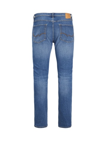 Jack & Jones Plus Blugi Mike, barbati big sizes, cu talie inalta si croiala Conica, Albastru - Img 9