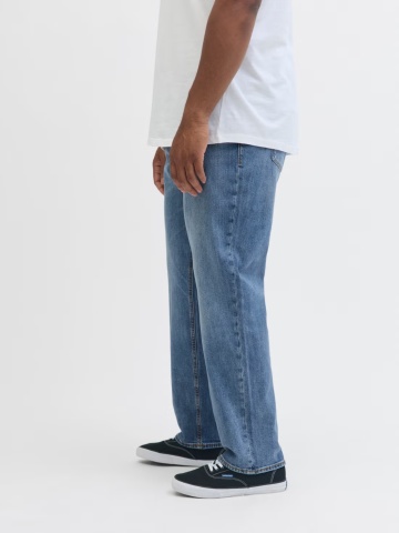 Jack & Jones Plus Blugi Mike, barbati big sizes, cu talie joasa si croiala Comfort Fit, Abastru deschis - Img 3