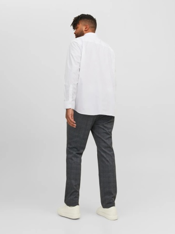 Jack & Jones Plus Camasa barbati big sizes, Joe, Regular fit, Alb - Img 7