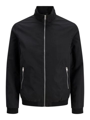Jack & Jones Plus Jacheta bomber, barbati big sizes, JJERUSH, Negru - Img 8