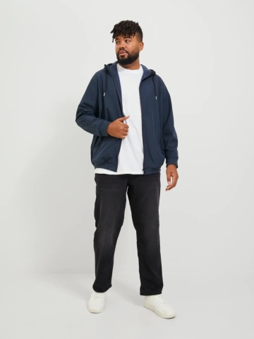 Jack & Jones Plus Jacheta softshell cu gluga barbati big sizes, Bleumarin inchis - Img 6