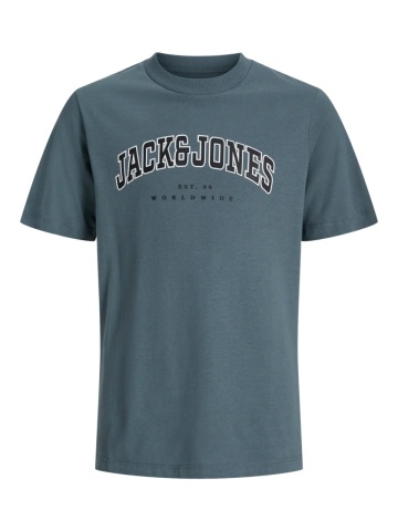 Jack & Jones Plus Tricou barbati big sizes, Relaxed Fit, imprimeu cu logo, Albastru inchis - Img 8