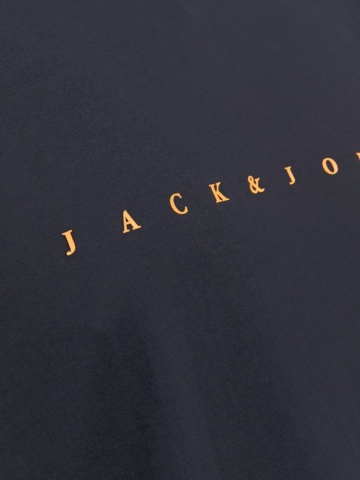 Jack & Jones Plus Tricou cu logo, barbati big sizes, din bumbac organic, Standard Fit, Bleumarin inchis - Img 3