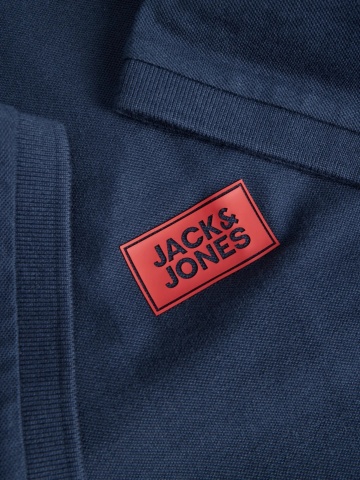 Jack & Jones Plus Tricou polo barbati big sizes, din piqué de bumbac, Regular fit, JJRUSH, Bleumarin inchis - Img 4