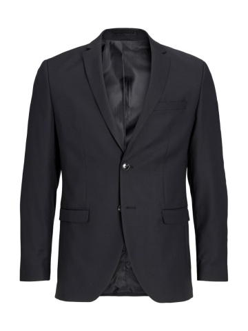 Jack & Jones Sacou barbati, din amestec de lana, Super Slim, JPRSOLARIS Premium, Negru - Img 8