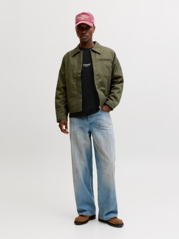 Jack & Jones Tricou barbati, JJESOHO TEE SS, la baza gatului, Relaxed Fit, Negru - Img 6