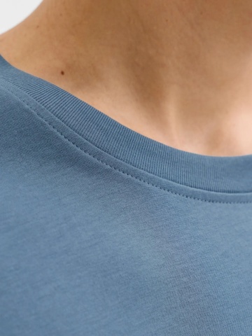 Jack & Jones Tricou barbati JJESTAR JJ TEE SS, cu textul Jack & Jones, Relaxed Fit, Albastru inchis - Img 3