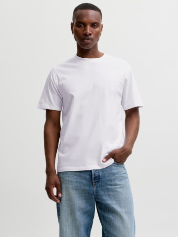 Jack & Jones Tricou basic barbati, Noos, Regular fit, Alb