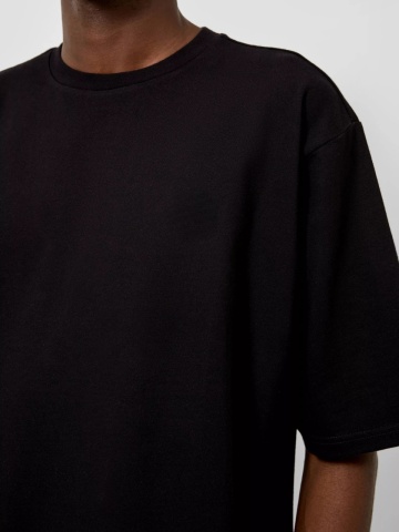 Q/S by s.Oliver Tricou barbati din jerseu, Loose Fit, Negru - Img 3