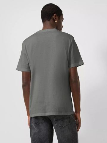Q/S by s.Oliver Tricou barbati, la baza gatului, din bumbac, Regular Fit, Gri - Img 2