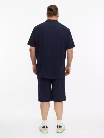 s.Oliver Big Sizes Pantaloni scurti barbati big sizes, Detroit, cu talie medie si croiala Regular Fit, Bleumarin inchis - Img 6