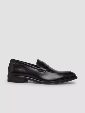 s.Oliver BLACK LABEL Mocasini barbati, din piele naturala, Negru