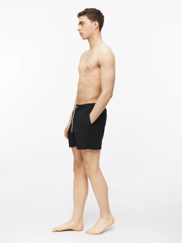 s.Oliver Pantaloni scurti barbati pentru inot cu croiala Regular fit, Negru - Img 5