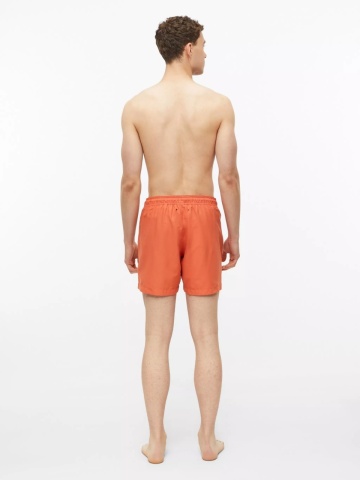 s.Oliver Pantaloni scurti barbati pentru inot cu croiala Regular fit, Portocaliu - Img 5