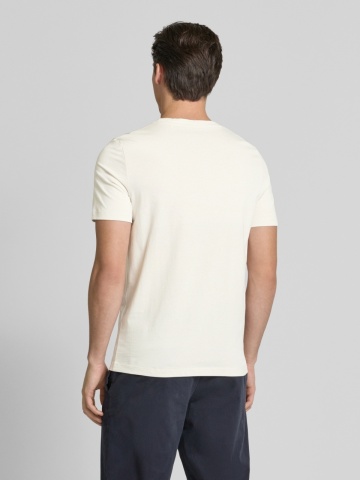 s.Oliver Tricou barbati cu croiala Regular fit, din bumbac, Crem - Img 2