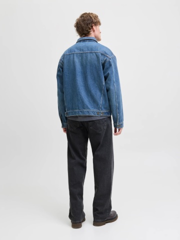 Jack & Jones Blugi barbati ALEX, cu talie inalta si croiala Dreapta, Negru - Img 2