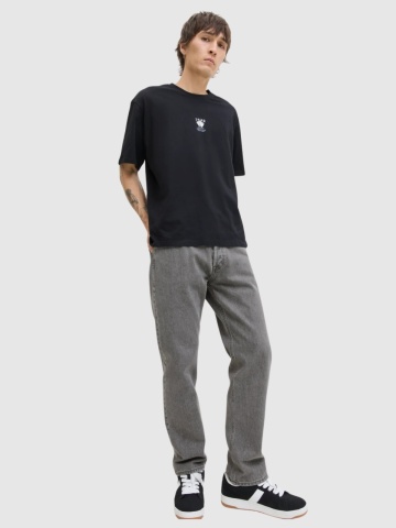 Jack & Jones Blugi barbati CHRIS, talie inalta, croiala Relaxed fit, Gri - Img 5