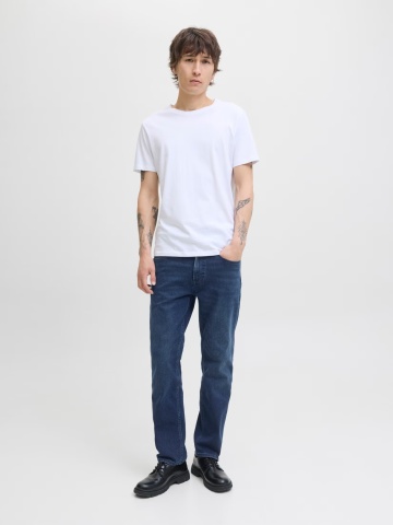 Jack & Jones Blugi barbati CLARK, cu talie joasa si croiala Regular fit, Indigo - Img 5