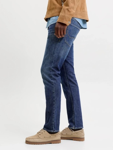 Jack & Jones Blugi barbati CLARK, cu talie medie si croiala Regular fit, Albastru inchis - Img 3
