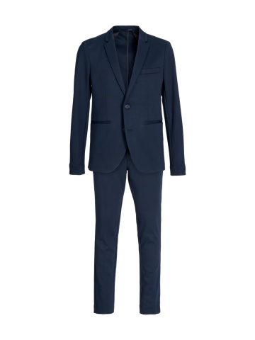 Jack & Jones Costum baieti, JJEJAXON, croiala Slim Fit, Bleumarin inchis - Img 12