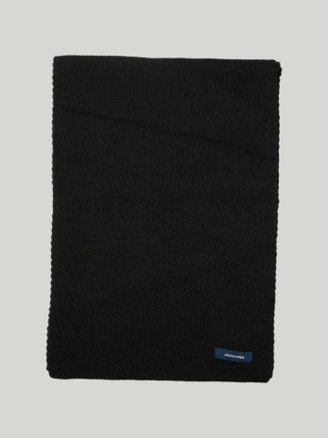 Jack & Jones Fular barbati, cu textura striata, Negru - Img 5