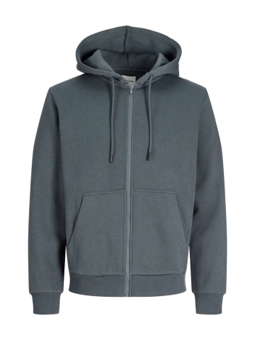 Jack & Jones Hanorac barbati, cu fermoar si gluga, Regular fit, JJEBRADLEY, Gri albastrui - Img 8