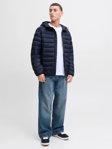 Jack & Jones Jacheta barbati cu gluga, Bradley 12280970, Regular fit, Bleumarin inchis - Img 6