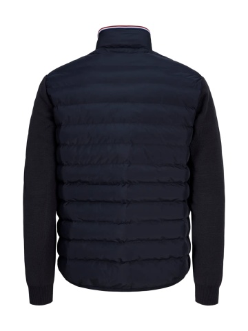 Jack & Jones Jacheta barbati, cu guler inalt, Regular fit, JPRBLUGARRY HYBRID, Bleumarin inchis - Img 2