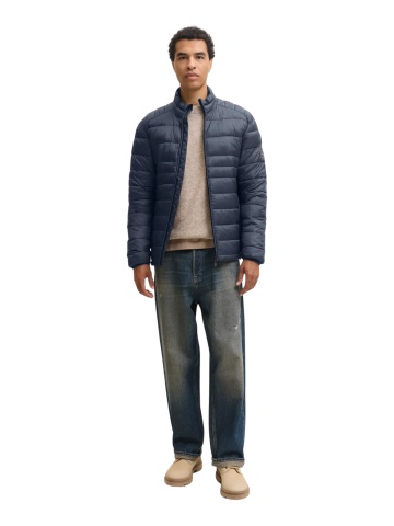 Jack & Jones Jacheta matlasata, barbati, fara gluga, Regular fit, JJEKINGSLEY, Bleumarin inchis - Img 5