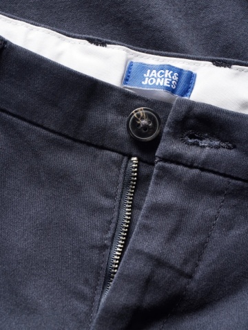 Jack & Jones Pantaloni Chino, baieti cu talie medie si croiala Regular fit, Bleumarin inchis - Img 4