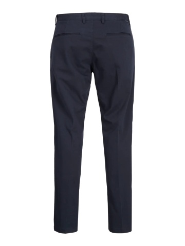 Jack & Jones, Pantaloni chino barbati, cu talie medie, Relaxed Fit, JPSTKANE BARRET, Bleumarin inchis - Img 9
