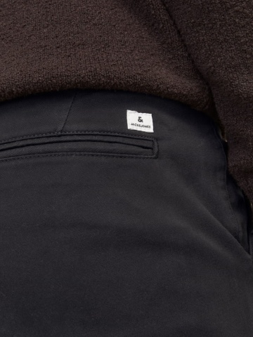 Jack & Jones Pantaloni chino barbati, Dave, croiala Slim fit, Negru - Img 4