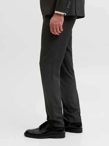 Jack & Jones Pantaloni costum barbati, JPRFRANCO, cu croiala Super Slim fit, Negru - Img 3