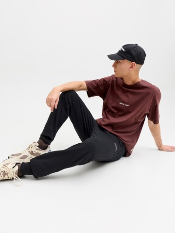 Jack & Jones Pantaloni de trening barbati, JPSTGORDON ARCHIVE, Regular fit, Negru - Img 7