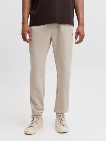 Jack & Jones Pantaloni de trening barbati, JPSTGORDON ARCHIVE, Regular fit, Crem