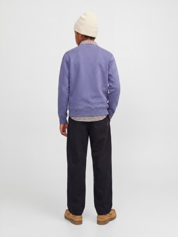 Jack & Jones Pantaloni jogger, din bumbac, baieti, cu talie inalta, JPSTEVAN, Negru - Img 4