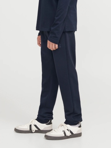 Jack & Jones Pantaloni lungi de trening, baieti, cu talie medie, Relaxed fit, Bleumarin inchis - Img 4