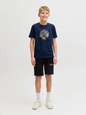 Jack & Jones Pantaloni scurti baieti, cu talie medie, Regular fit, Negru - Img 5