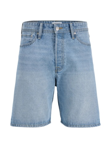 Jack & Jones Pantaloni scurti de blug barbati, JJITONY JJORIGINAL, cu talie inalta, Relaxed Fit, Albastru deschis - Img 8
