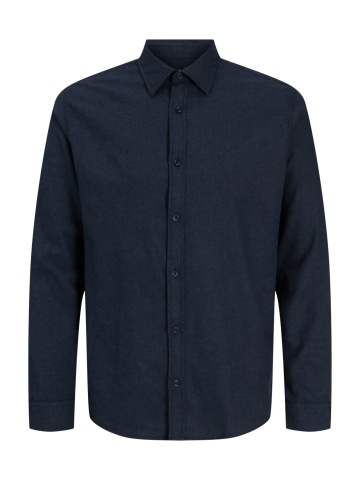 Jack & Jones Plus Camasa barbati big sizes din bumbac, Regular Fit, JJEFIELD, Bleumarin inchis