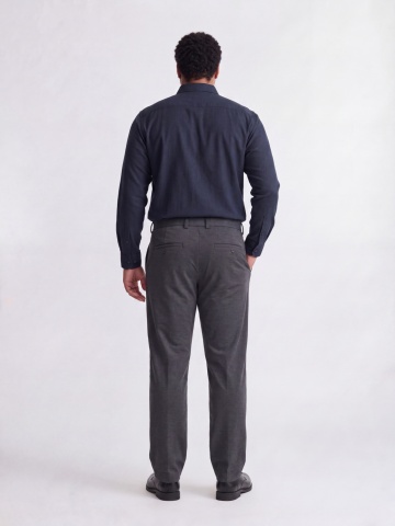 Jack & Jones Plus Camasa barbati big sizes din bumbac, Regular Fit, JJEFIELD, Bleumarin inchis - Img 6