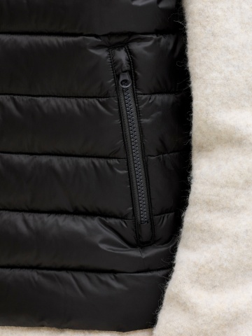 Jack & Jones Plus Vesta barbati big sizes, fara gluga, JJELVIS, Negru - Img 3