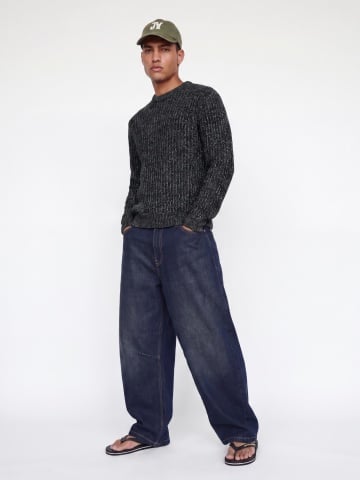 Jack & Jones Pulover tricotat, barbati cu decolteu la baza gatului, Regular fit, JJJAXON, Bleumarin inchis - Img 3