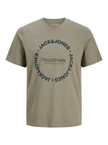 Jack & Jones Tricou baieti, din bumbac, Regular Fit, JJBENSON, Olive