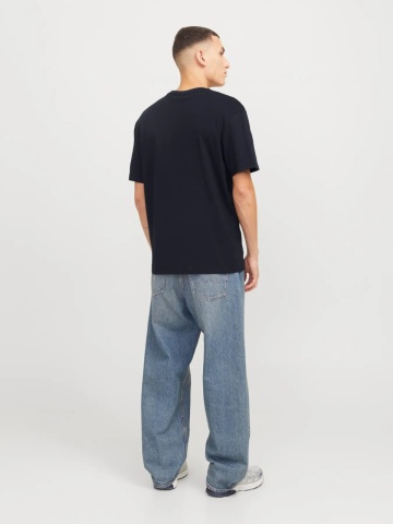 Jack & Jones Tricou barbati, din bumbac, Regular fit, JWHBRYAN, Bleumarin inchis - Img 7