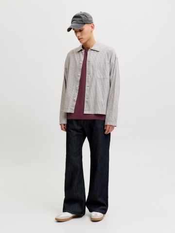 Jack & Jones Tricou basic barbati, Noos, Regular fit, Visiniu - Img 6