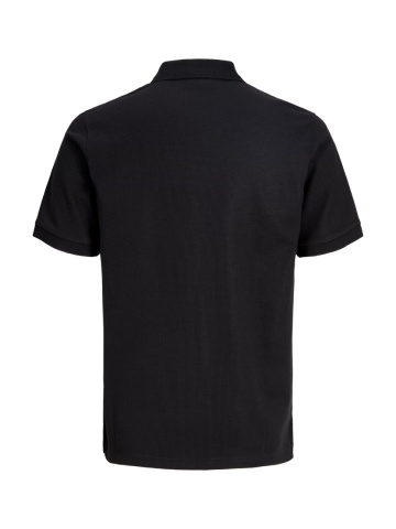 Jack & Jones Tricou polo barbati, din amestec de bumbac, Regular Fit, JJEAUSTIN, Negru - Img 9
